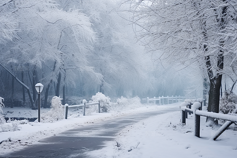 大雪风光高清冬季摄影图