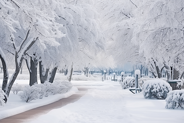 大雪风光环境冬天摄影图