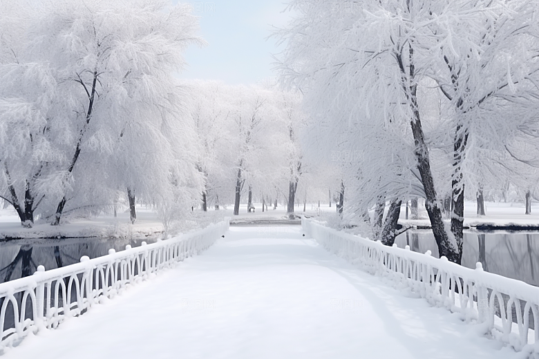 大雪风光环境高清摄影图