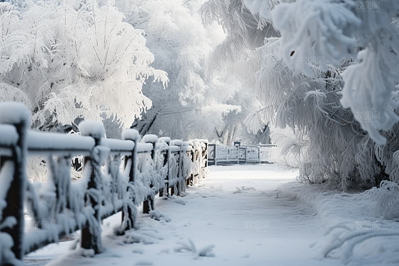 大雪风光唯美高清摄影图
