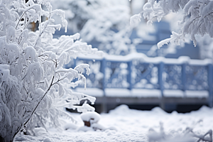 大雪风光户外景色摄影图