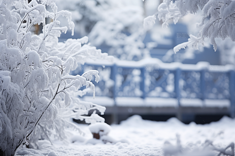大雪风光户外景色摄影图