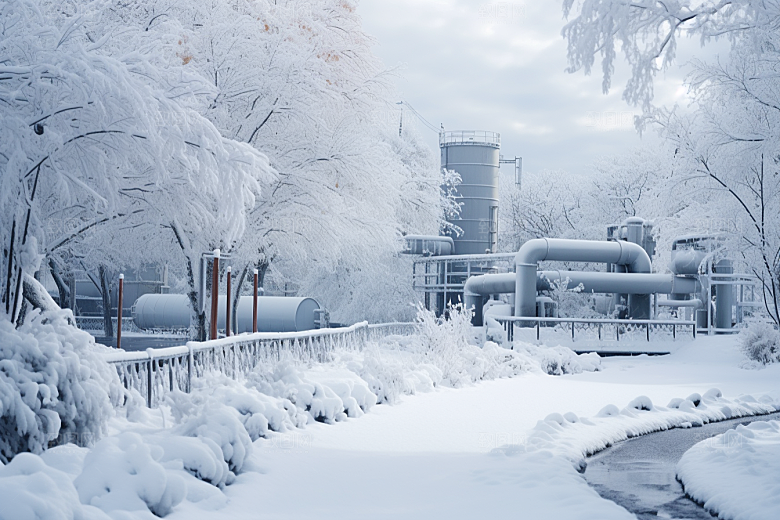 大雪风光冬季景色摄影图