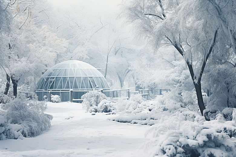 大雪风光户外唯美摄影图
