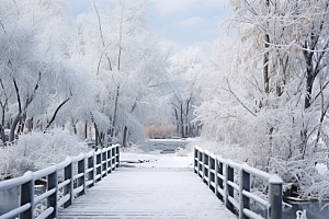 大雪风光唯美高清摄影图