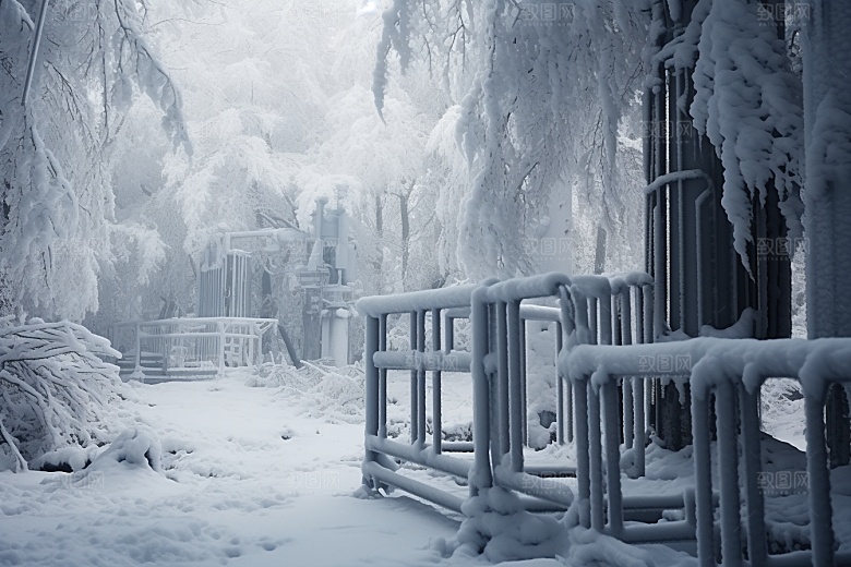 大雪风光景色室外摄影图