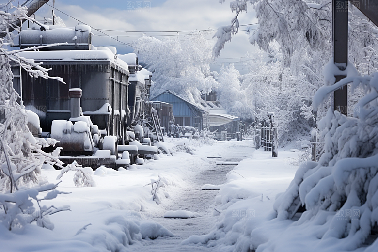 大雪风光户外景色摄影图