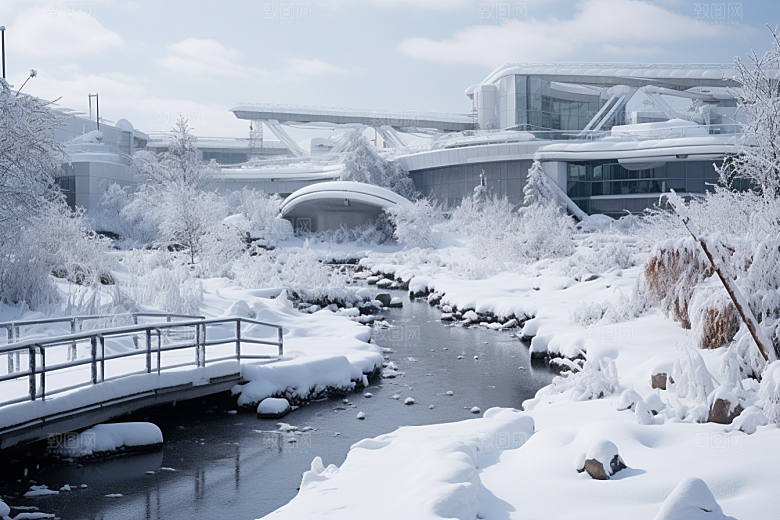 大雪风光环境冬季摄影图