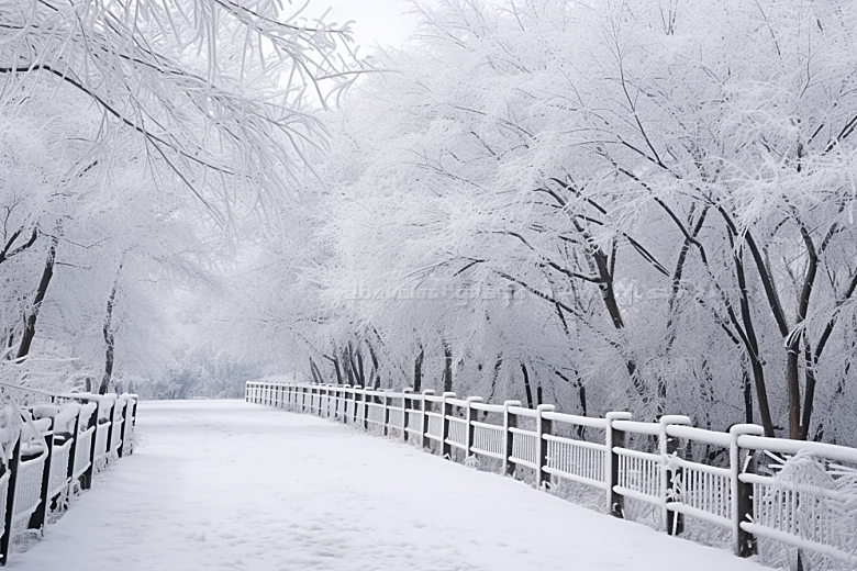 大雪风光户外冬季摄影图