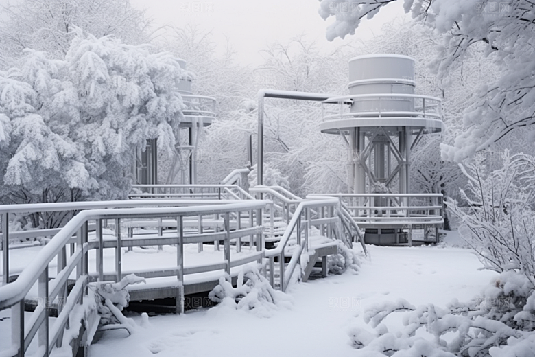 大雪风光户外冬天摄影图