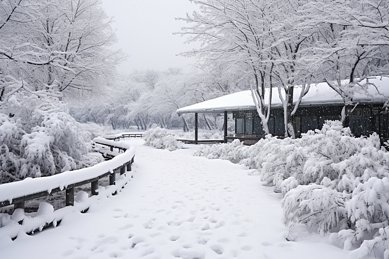 大雪风光室外高清摄影图