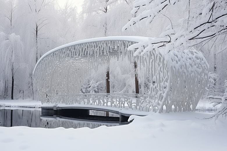 大雪风光高清冬季摄影图