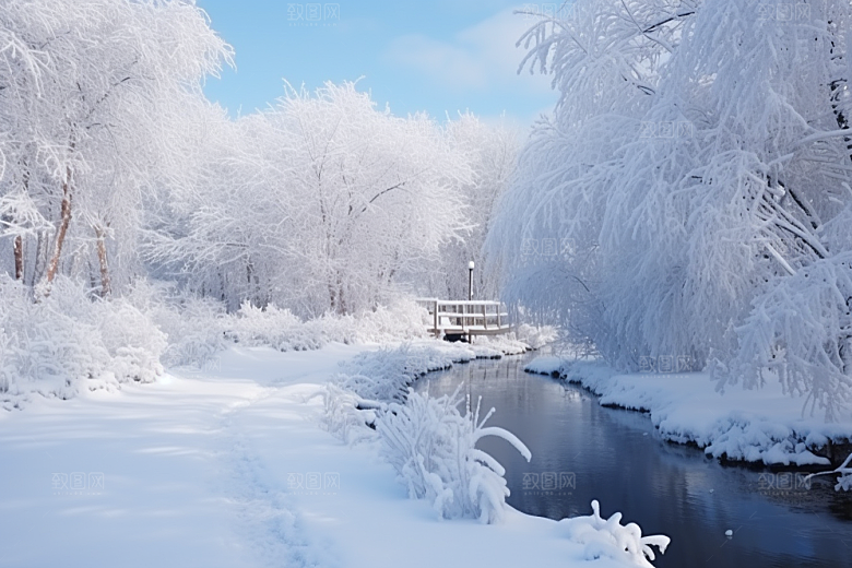 大雪风光景色高清摄影图