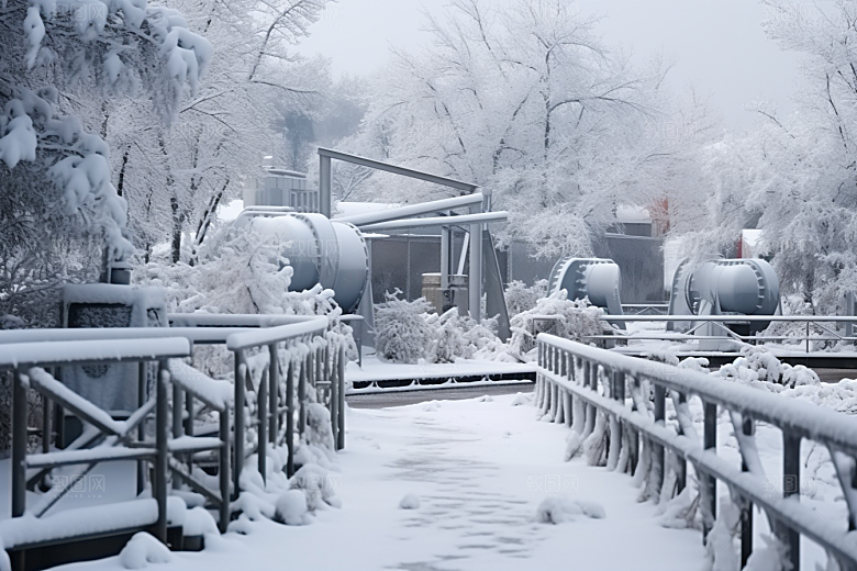 大雪风光高清环境摄影图