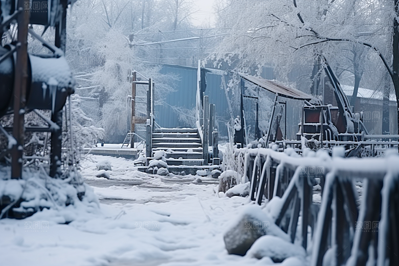 大雪风光冬天高清摄影图