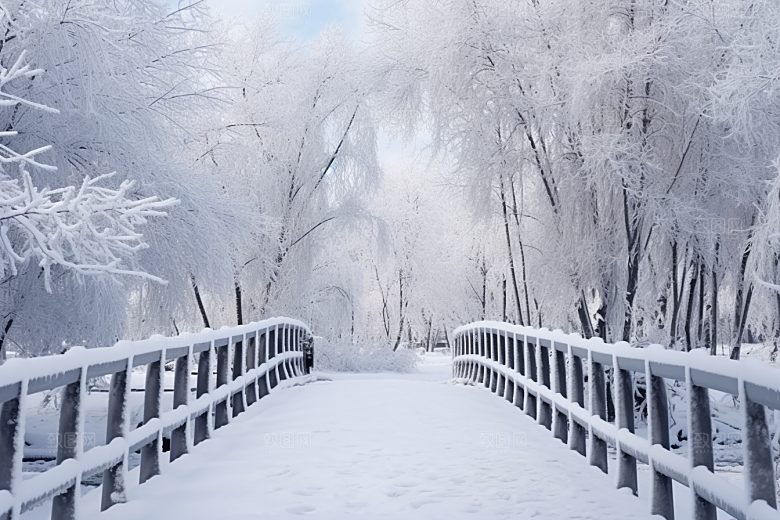 大雪风光高清自然摄影图