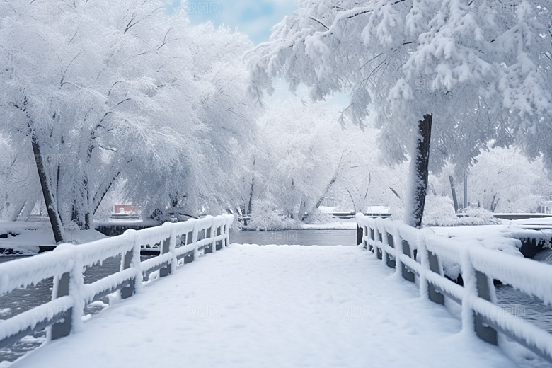 大雪风光自然唯美摄影图