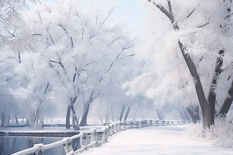 大雪风光冬天高清摄影图