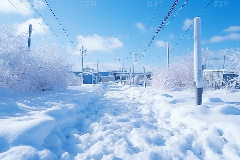 大雪风光唯美自然摄影图