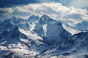 大雪风光景色室外摄影图