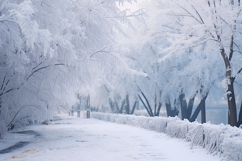 大雪风光高清自然摄影图