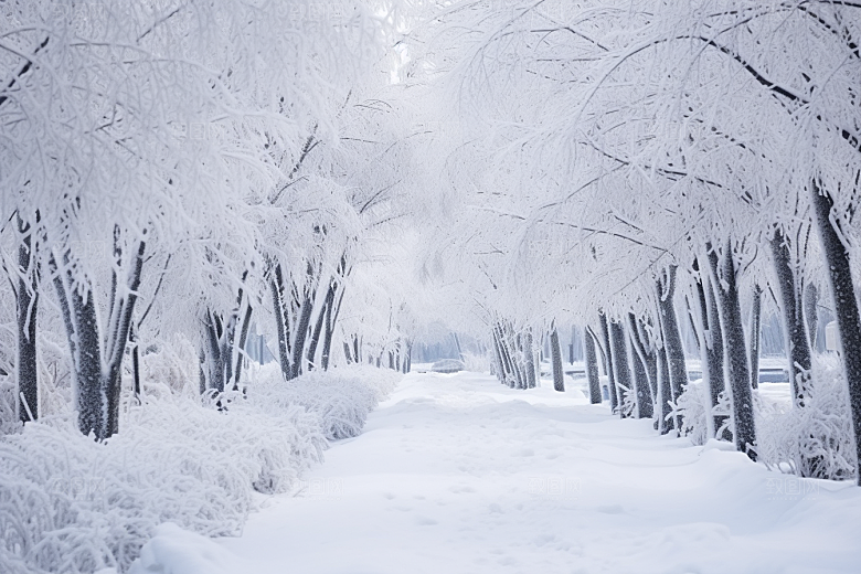 大雪风光环境室外摄影图