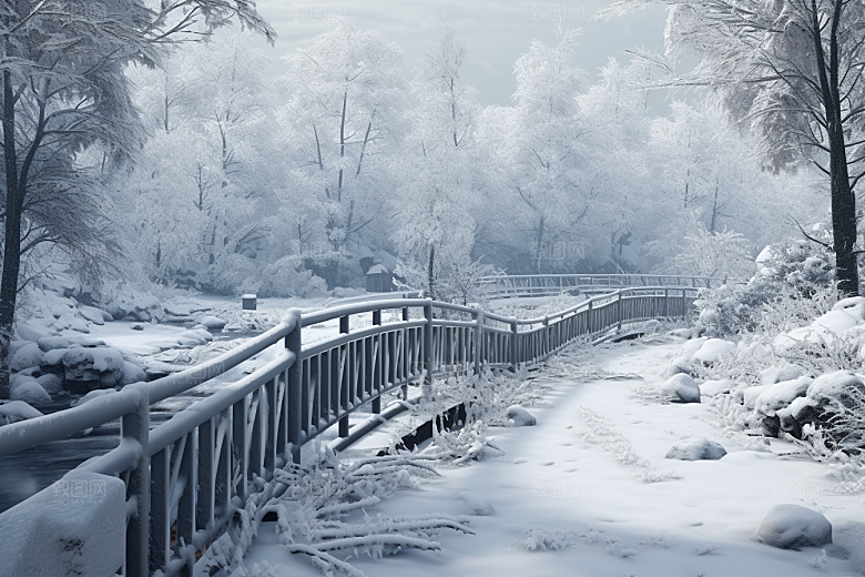 大雪风光景色高清摄影图