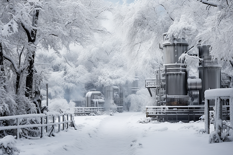 大雪风光唯美自然摄影图