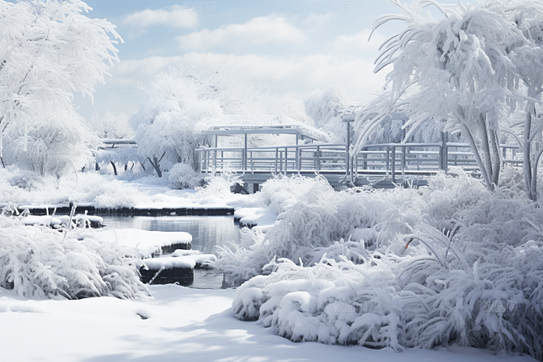 大雪风光环境景色摄影图