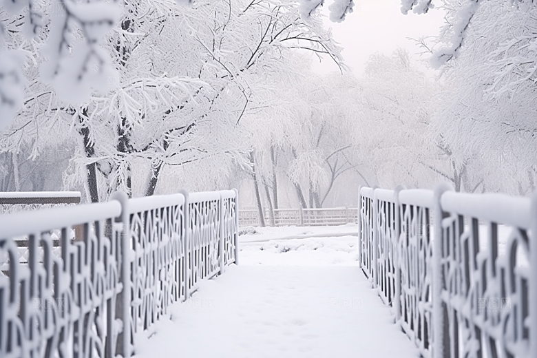 大雪风光高清户外摄影图