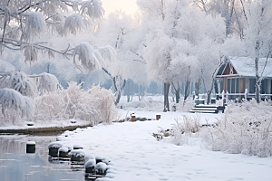大雪风光景色高清摄影图