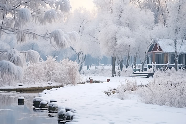 大雪风光景色高清摄影图