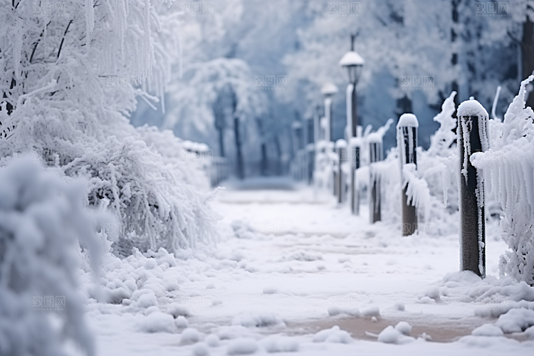大雪风光高清自然摄影图