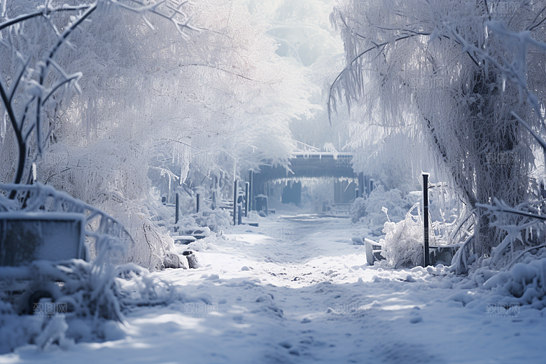 大雪风光室外高清摄影图