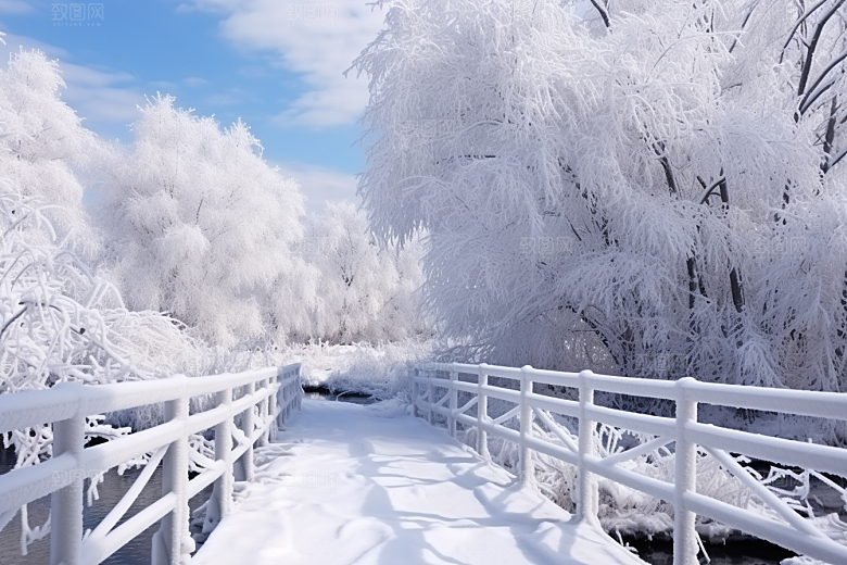 大雪风光景色高清摄影图