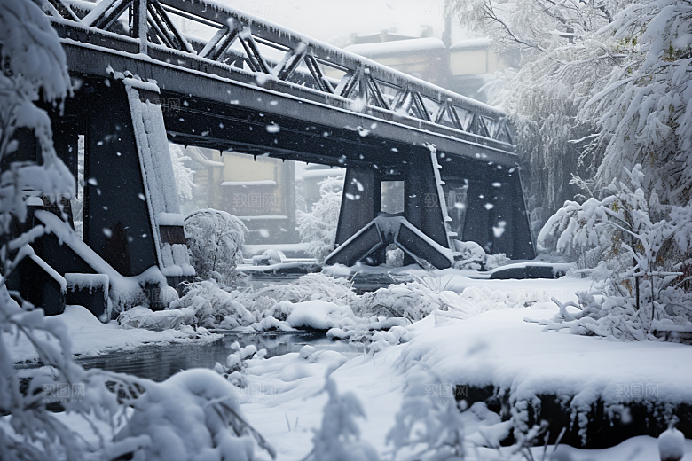 大雪风光景色室外摄影图