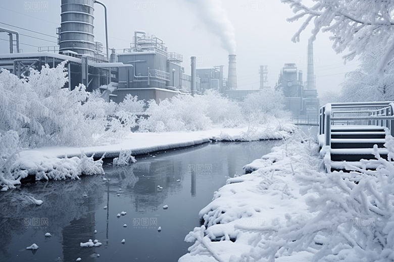 大雪风光唯美室外摄影图