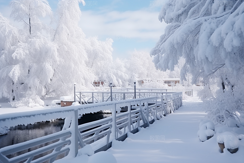 大雪风光高清户外摄影图
