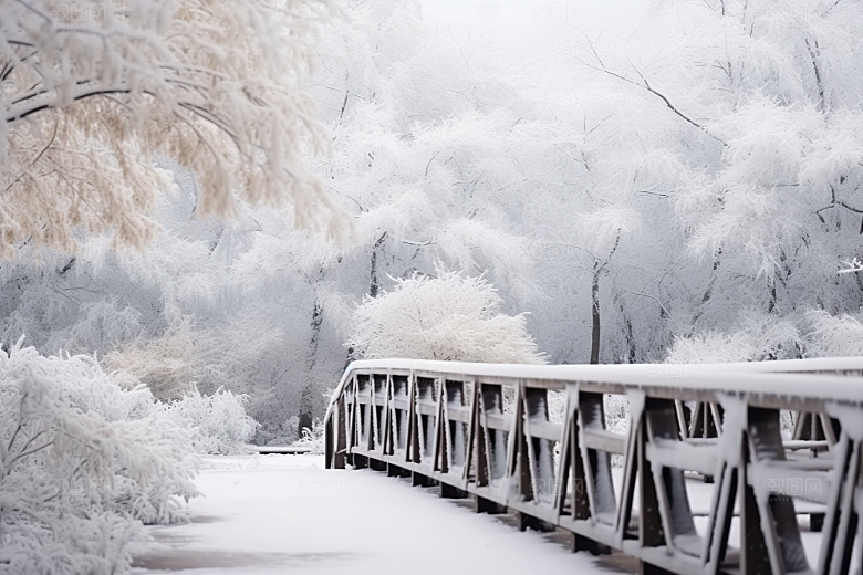 大雪风光室外高清摄影图