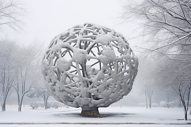 大雪风光唯美户外摄影图