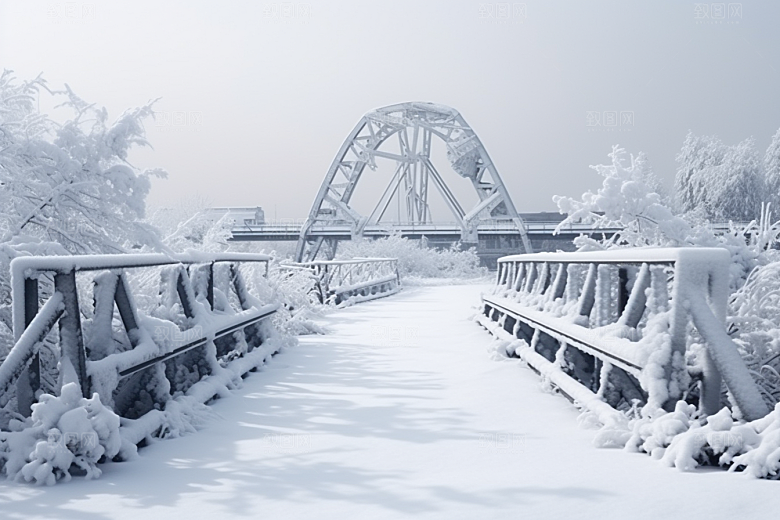 大雪风光环境冬季摄影图