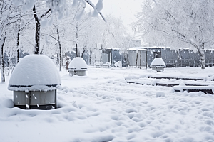 大雪风光冬天自然摄影图