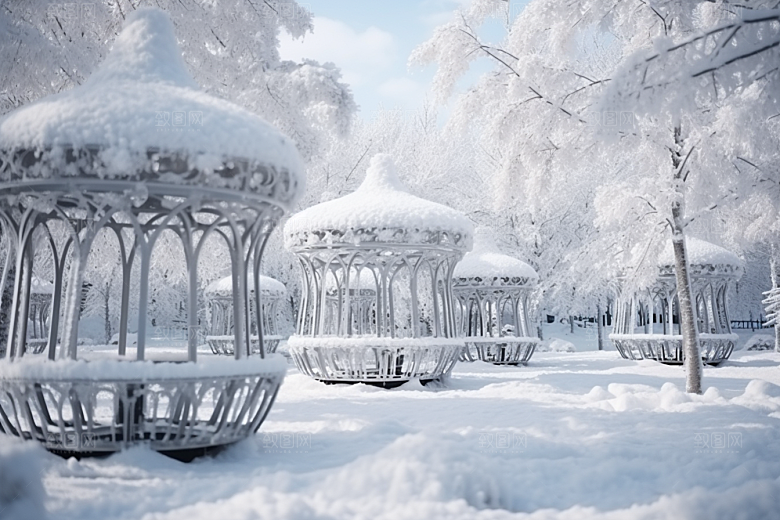 大雪风光环境冬天摄影图