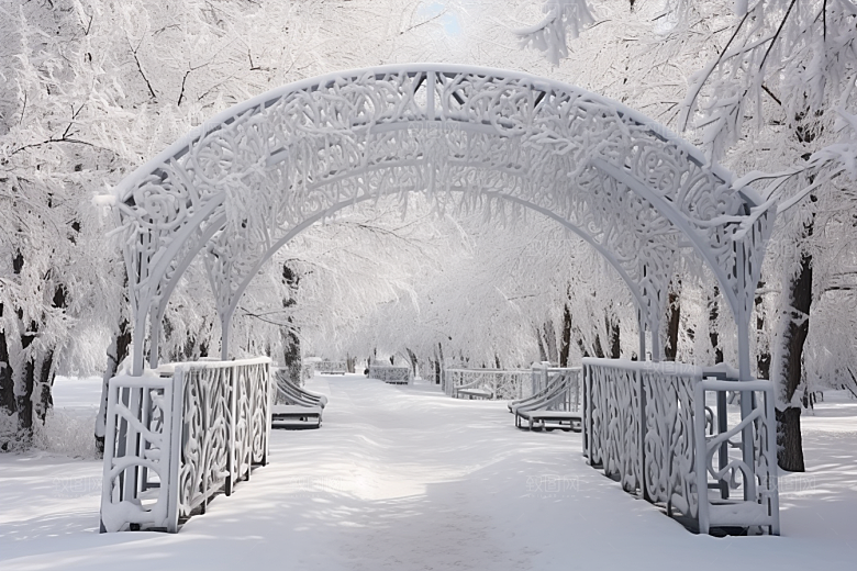 大雪风光景色高清摄影图