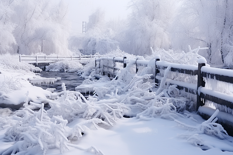 大雪风光室外户外摄影图