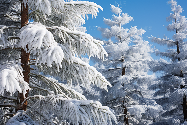 大雪风光冬季环境摄影图