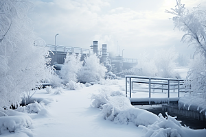 大雪风光高清冬天摄影图