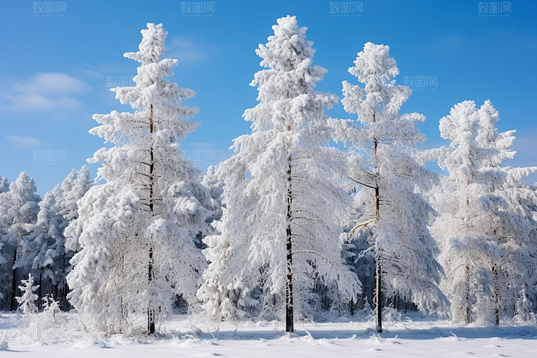 大雪风光景色寒冷摄影图