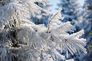 大雪风光冬天自然摄影图