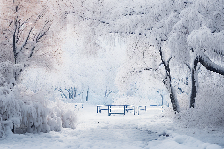 大雪风光环境自然摄影图